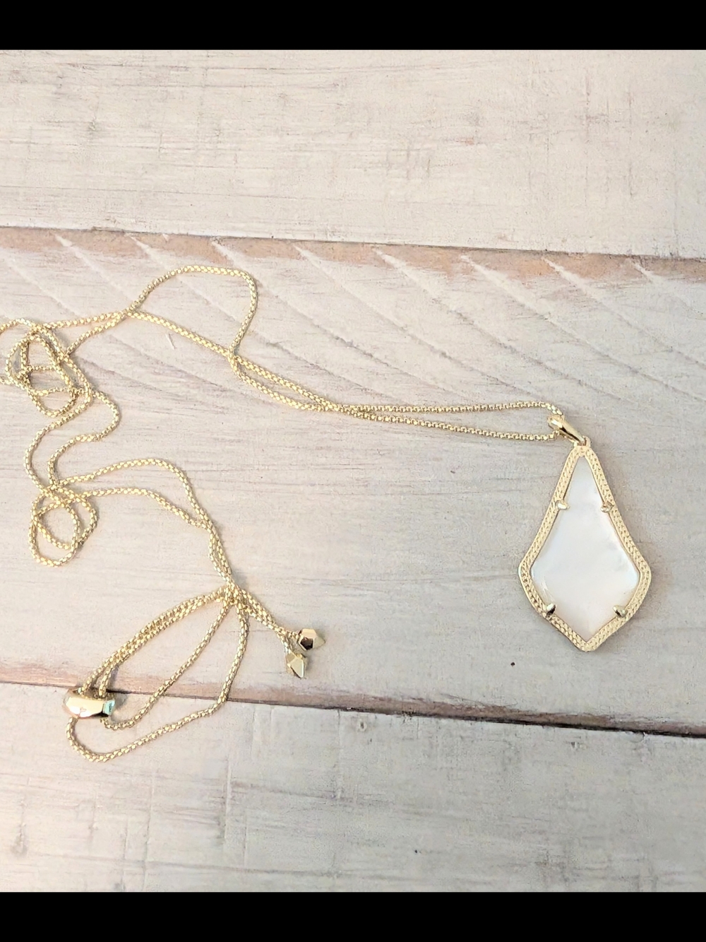 Kendra Scott Alex Necklace Gold And Mother Of Pearl
